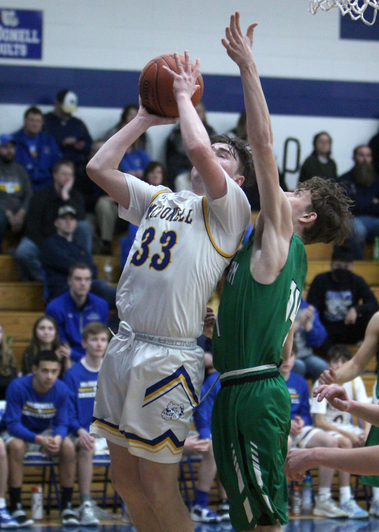 Prairie Farm at McDonell boys basketball 3-1-22